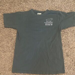 Grayish Teal Buddy By The Sea Sunset T-Shirt